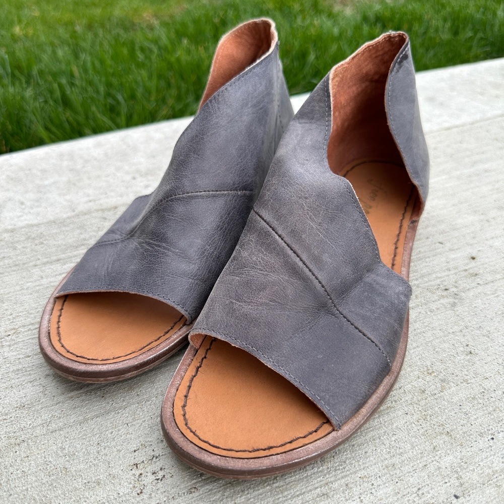 Free people gray Mont Blanc sandals size 37